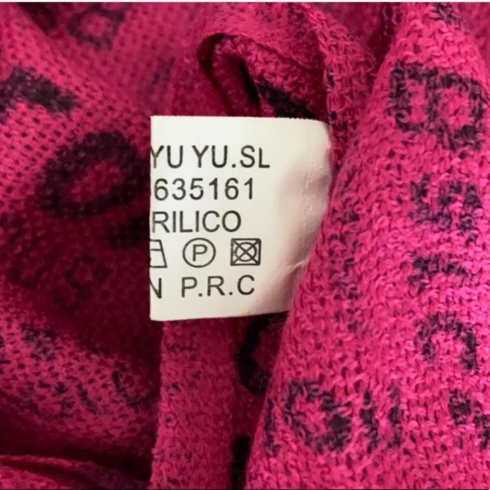 Vintage Black/Pink Women’s Barcelona Theme Scarf - Picture 6 of 6